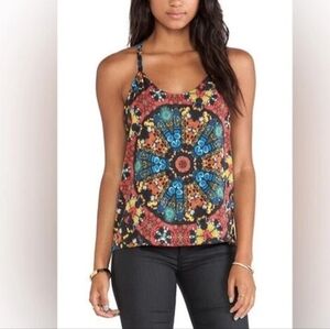 Alice + Olivia Multicolor Silk Tank Top Small